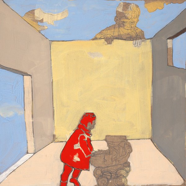 Boîte I - 30x30 - tempera